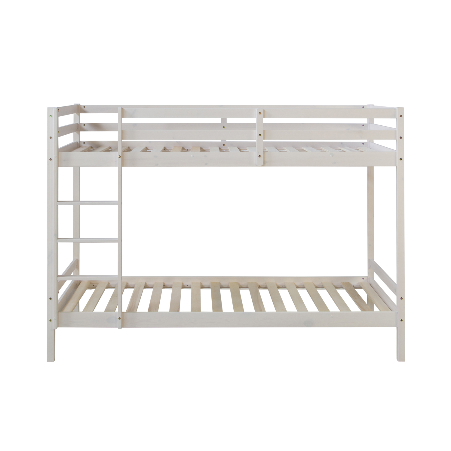 Bunk Bed 90x200 cm White Basic | with Slatted Frame