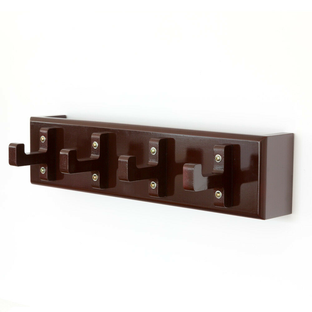 Key board, key box, wall hooks, coat hooks, wardrobe brown