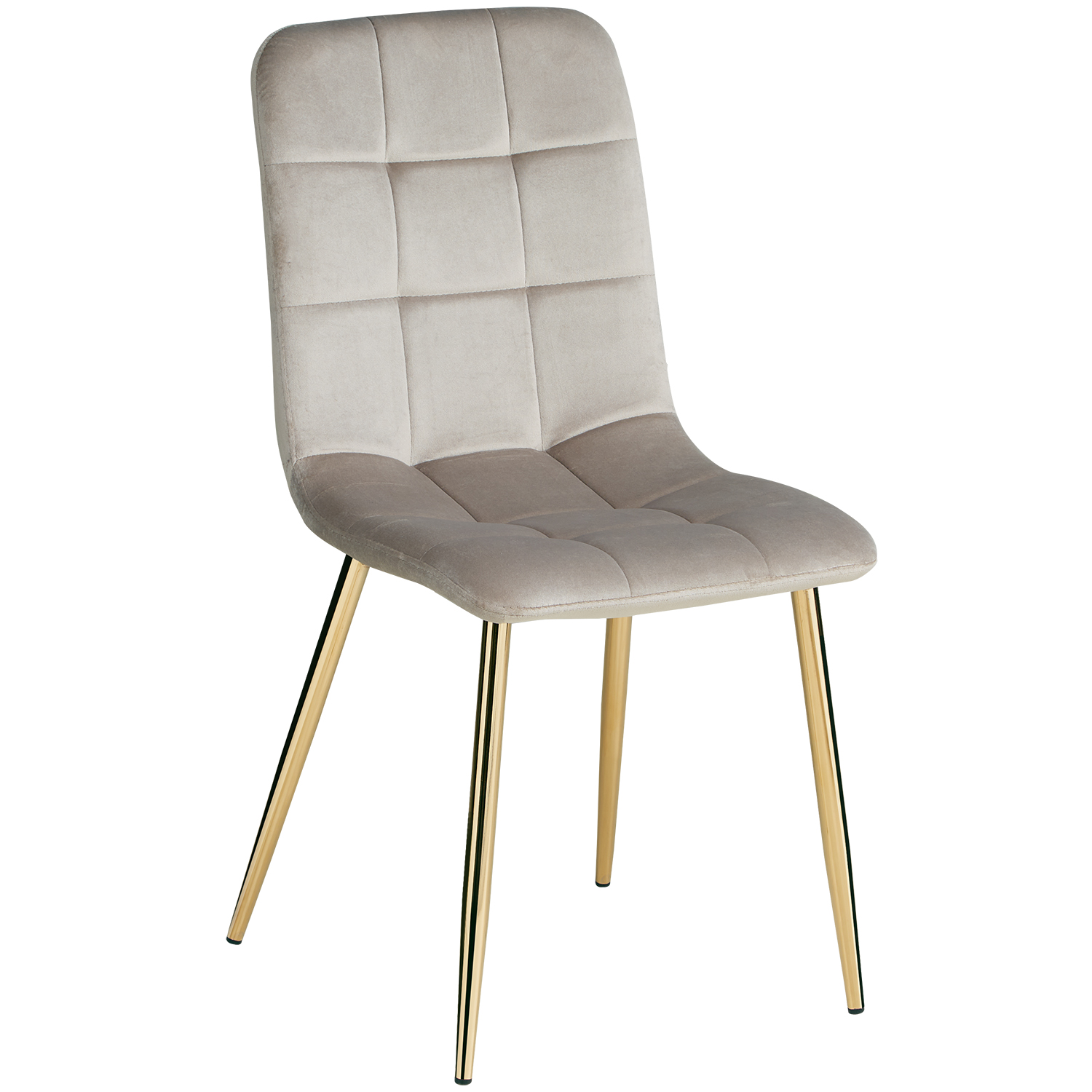 Modern Dining Table White 90x60 cm with 2 Creme Velvet Chairs Dining Room Table Wooden Table