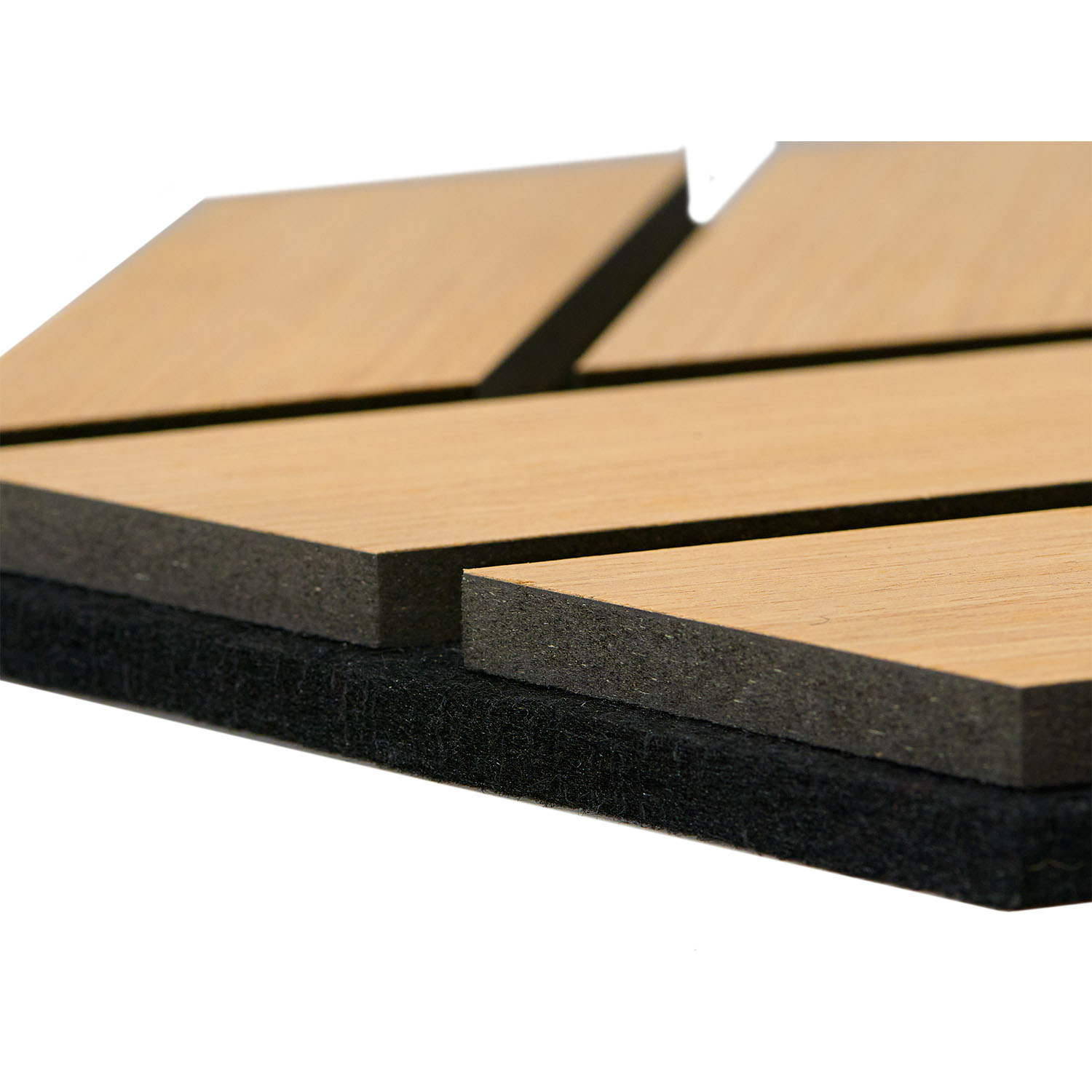 Acoustic Panels Wall Panels Hexagon Honeycomb 30 x 26 cm Natural Oak | Wood | 4-piece Set | 3D Akustikpaneele Holz 30 x 26 cm Braun Grau Natur Paneele Hexagon Wandpaneele 3D Wandpaneel Wandverkleidung Dekorpaneel