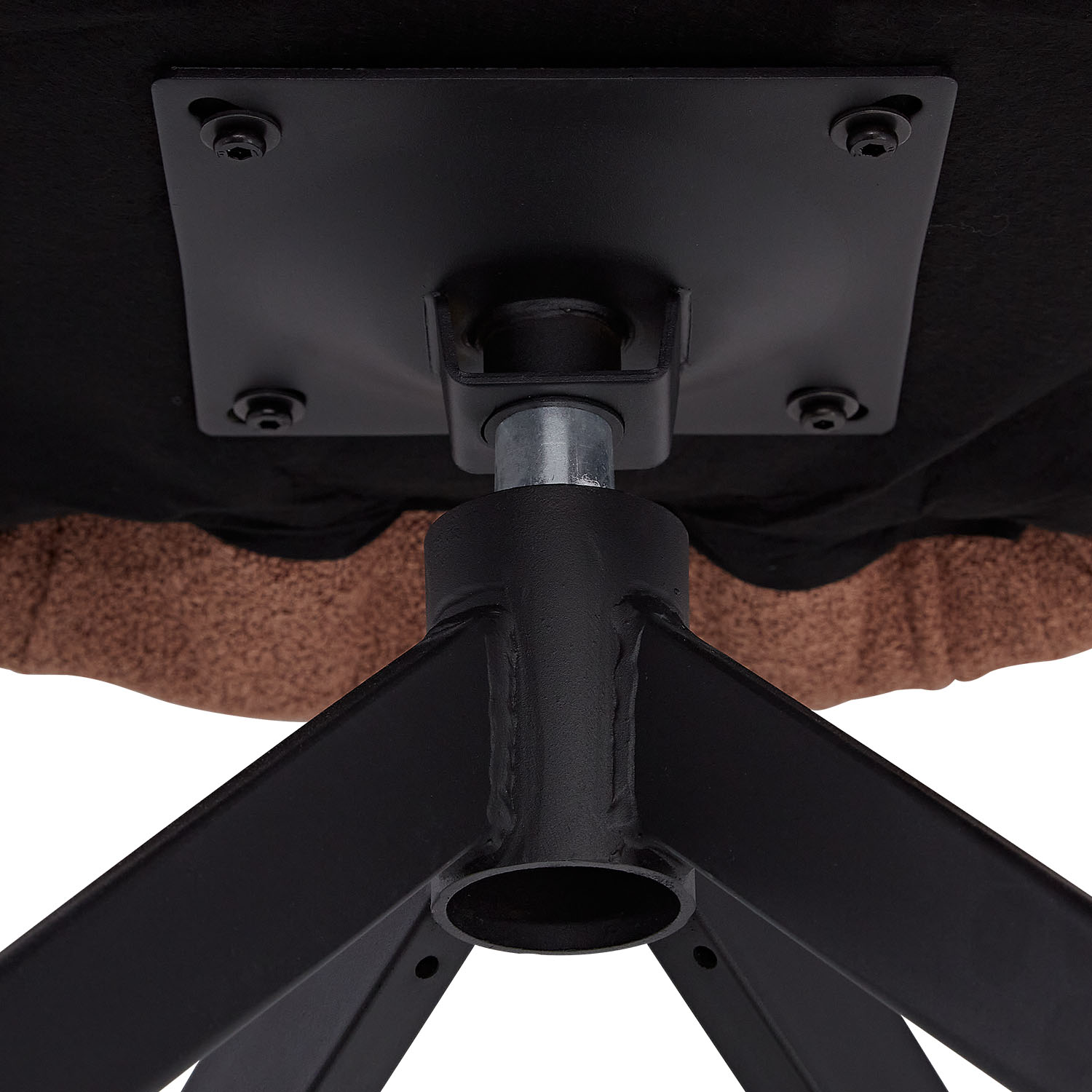 Modern Dining Table 200x100 cm Brown Black with 6 Bouclé Leather Chairs Dining Room Table 8 Seater Industrial Look