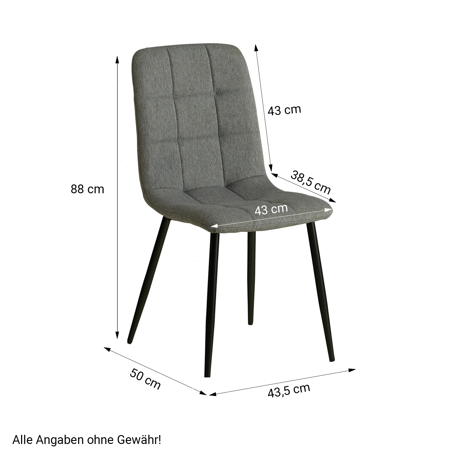 Modern Dining Table Sonoma Oak 80x80 cm with 2 Grey Linen Chairs Dining Room Table Natural Wooden Table