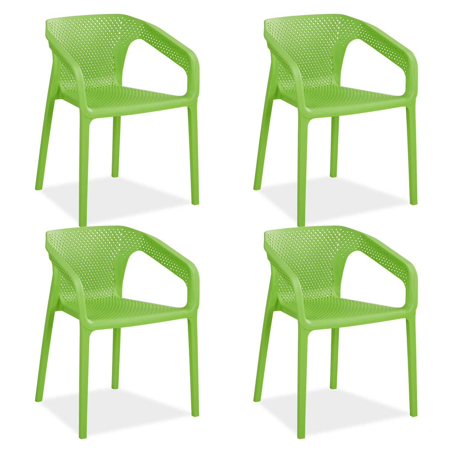Set of 4 Garden chair with armrests Camping chairs Green Outdoor chairs Plastic Egg chair Lounger chairs Stacking chairs Set of 4 Garden chair with armrests Camping chairs Green Outdoor chairs Plastic Egg chair Lounger chairs Stacking chairs